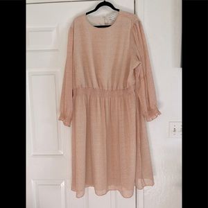 Ava and viv pink patterned dress